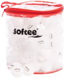 Softee 100 PP Balles de Ping Pong Blanc