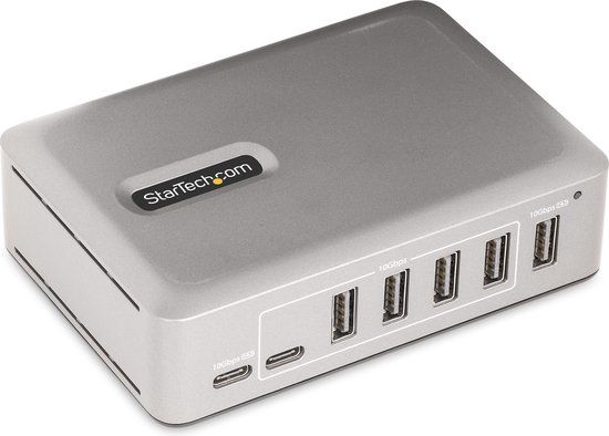 Startechcom StarTech.com 7-Port USB-C Hub - 5x USB-A + 2x USB-C - Zilver