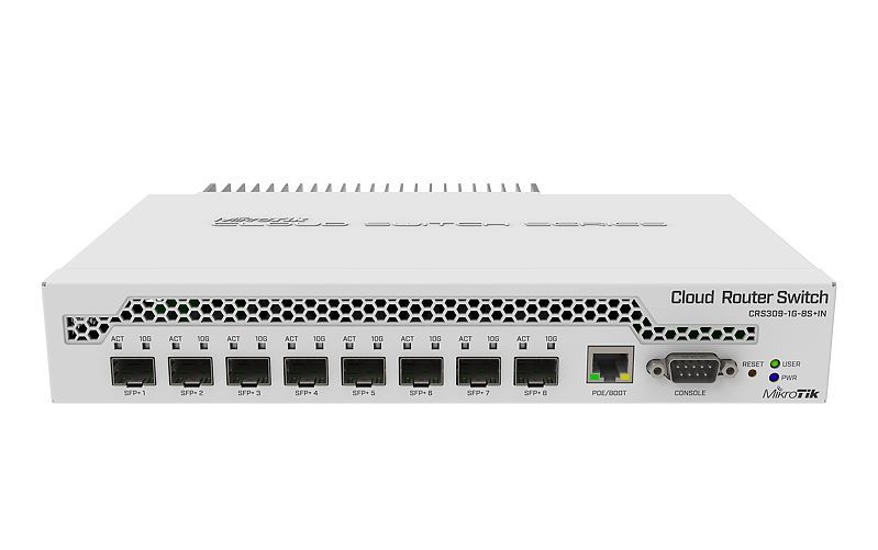 MikroTik CRS309-1G-8S+IN - Netwerk switch - Wit