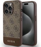 Guess - 4G Stripe Collection hoesje voor iPhone 15 Pro - Bruin
