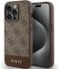 Guess - 4G Stripe Collection hoesje voor iPhone 15 Pro - Bruin