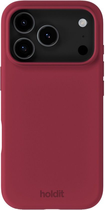 Holdit Silicone Case geschikt voor Apple iPhone 17 Pro Max - Red Velvet