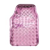 Bottari 29108 I Love chroom vloermat, gelamineerd pvc, antislip oppervlak, 4-delig, roze