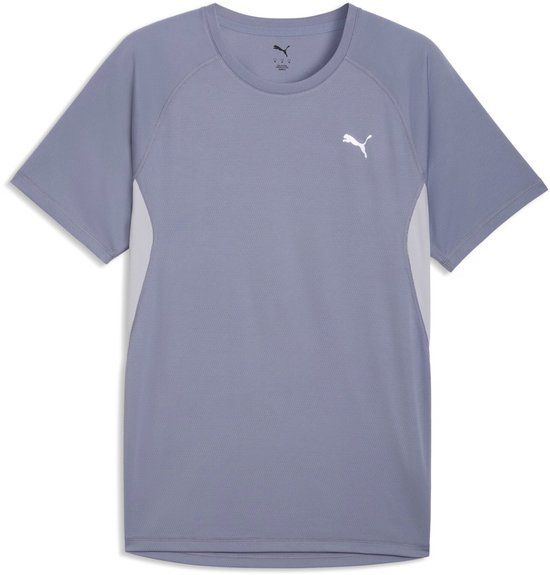 PUMA Jersey Velocity Heren Hardloopshirt Korte Mouw L Polyester Grijs Sky Effen Aansluitend Herfst/Winter 2025