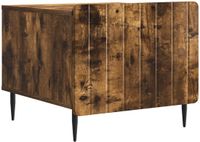 vidaXL Salontafel met lade Gerookt eiken 49 x 50 x 42 cm Bewerkt hout