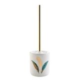Douceur d'intérieur Toiletborstel (Ø 10,6 x 40 cm) veren, keramiek bedrukt metallic