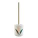 Douceur d'intérieur Toiletborstel (Ø 10,6 x 40 cm) veren, keramiek bedrukt metallic