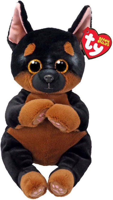 TY Beanie Babies Bellies Knuffel Hond Fritz 24 cm