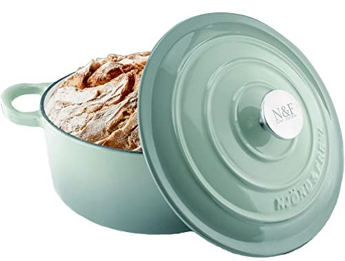 Njörd & Freya Gietijzeren ovenschaal, braadpan met deksel, 24 cm