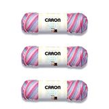 Caron Simply Soft Times Square Stripes Garen - 3 Pack van 141g/5oz - Acryl - 4 Medium (Worsted) - 235 Yards - Breien/haken