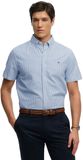 Superdry Preppy Oxford Overhemd Met Korte Mouwen Blauw L Man