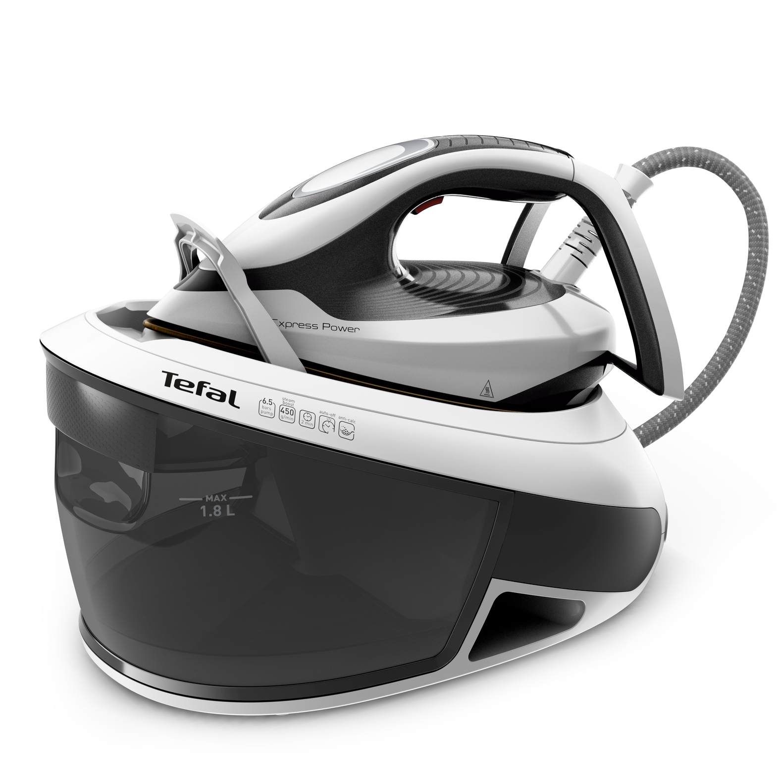 Tefal Express Power SV8130 - Stoomgenerator - 2800W - 6.5 bar - Zwart/Wit