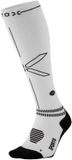 STOX Energy Socks Sportsokken Dames Compressiekousen Wit / Donkergrijs Compressie Sokken Sport Maat S: 36-38 1 Paar