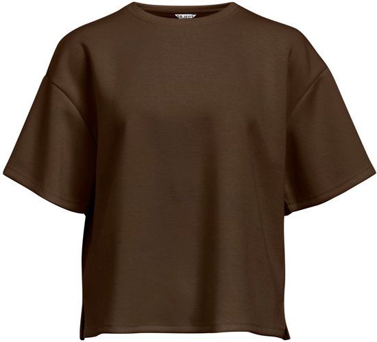 Object Objandrea Re 2/4 T-shirt Noos Dames - Shirt - Bruin - Maat L