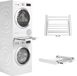 Wasophoogte® Tussenstuk Wasmachine Droger - Stapelkit voor Wasmachine en Droger - Universeel Tussenkader, Geschikt voor Elke Combinatie van Apparaten - Kleur: Wit, Duurzaam en Ruimtebesparend
