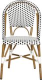 Safavieh Set van 2 tuinstoelen Tammy Blauw Rotan