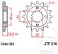 JT Sprockets JTF314.16 16T Stalen Voortandwiel