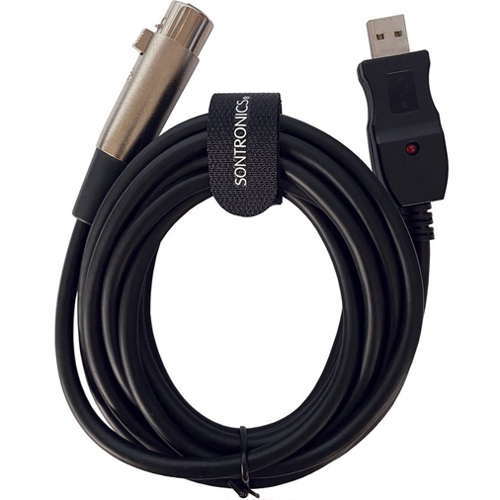 Sontronics XLR-USB-kabel voor dynamische microfoons 3 meter