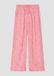 s.Oliver WIDE LEG broek met aantrekkoord en elastische tailleband, crinkled viscose, gebloemd, wit, 152