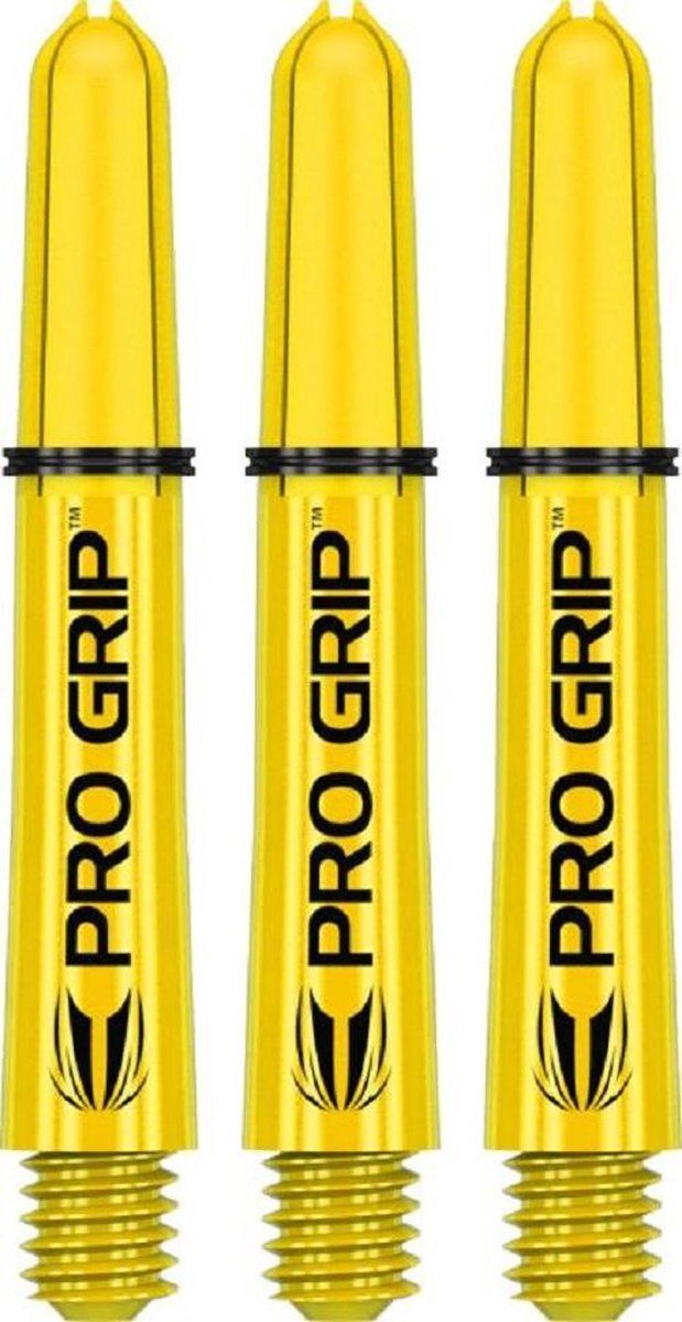 Target Pro Grip Yellow Short Dart Shafts - Size 1
