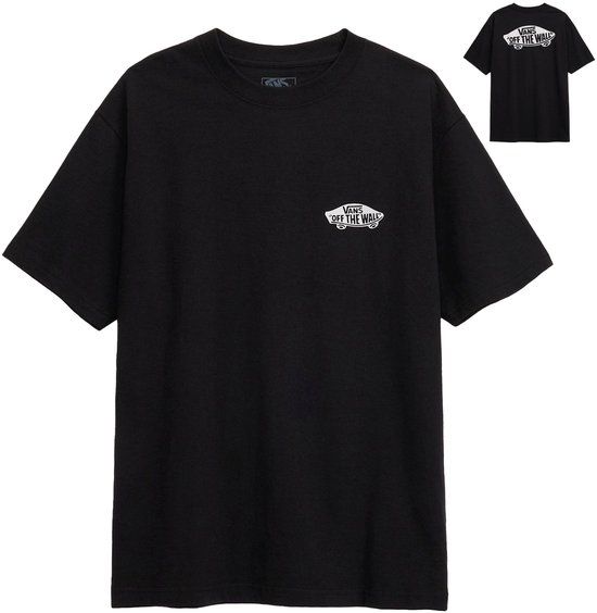 Vans T-shirt Unisex Zwart Katoen Ronde Hals Korte Mouw Maat 128/134