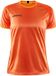 Craft Progress 2.0 Graphic Shirt Korte Mouw Dames - Oranje / Zwart | Maat: XS