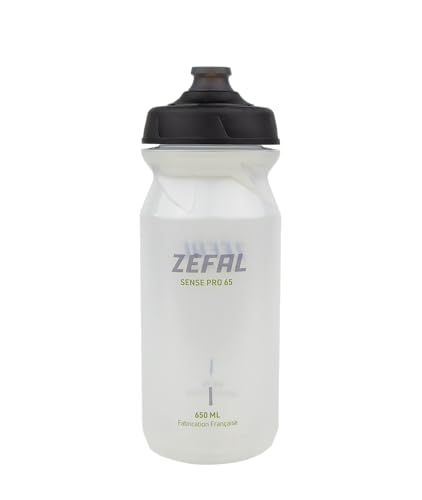 ZEFAL Sense Pro Fietsfles, transparant, 650 ml, 79 g, gemaakt in Frankrijk