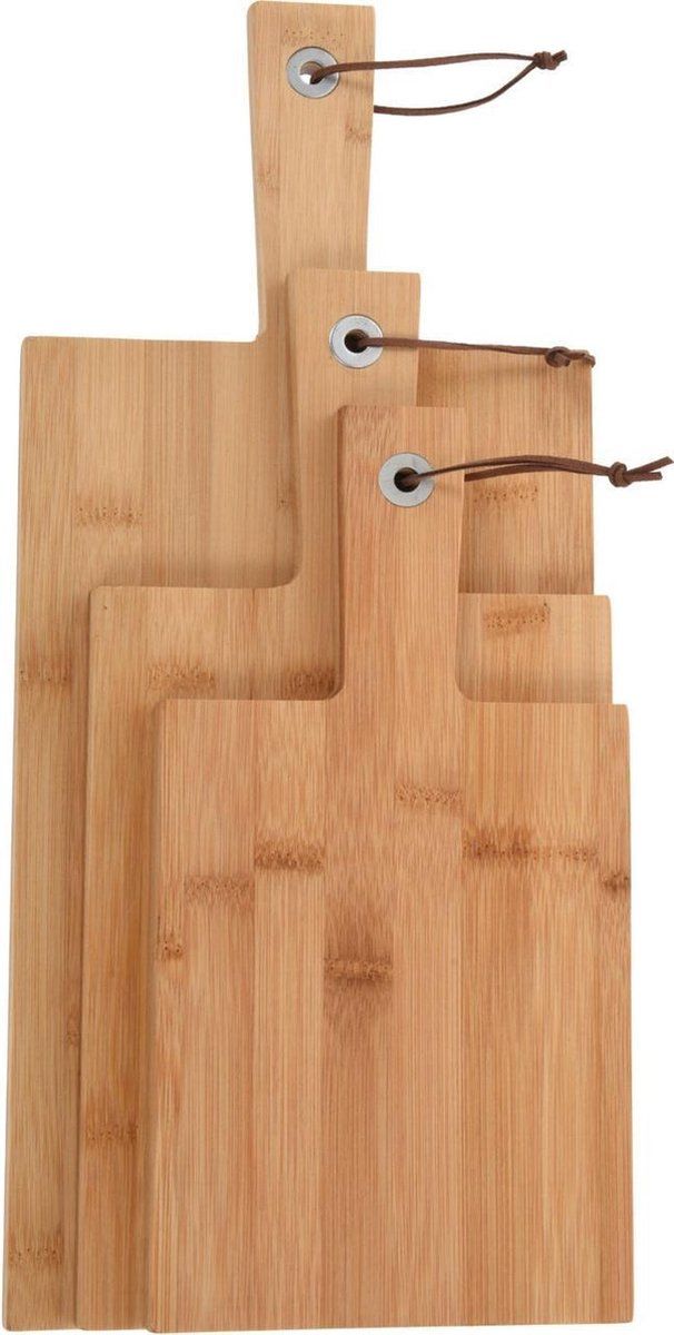 EK Snijplanken - 3 stuks - Bamboe - Bruin
