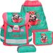 Belmil 403-13/AG/S Set cartable 4 pièces ergonomique fille 1ère classe 2ème classe 3ème classe - Super léger 930-990 g/ école primaire/ paresseux turquoise;rose (403-13 Cute Sloth)