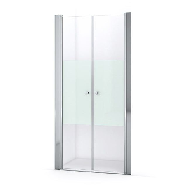 Maxaro Douchedeur Zircon Comfort 105cm Pendeldeur Matte Strook Chroom