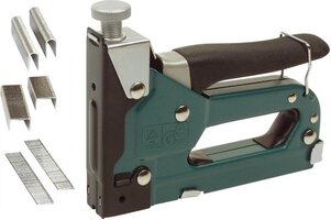 Brüder Mannesmann Handtacker - 14 mm - Incl. nieten, nagels en U-klemmen