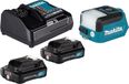 Makita ML 107 DSA acculamp 12 V max. 200 lm LED + 2x accu 2,0 Ah + oplader
