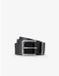 Armani Exchange Leren Riem Zwart 30 Man