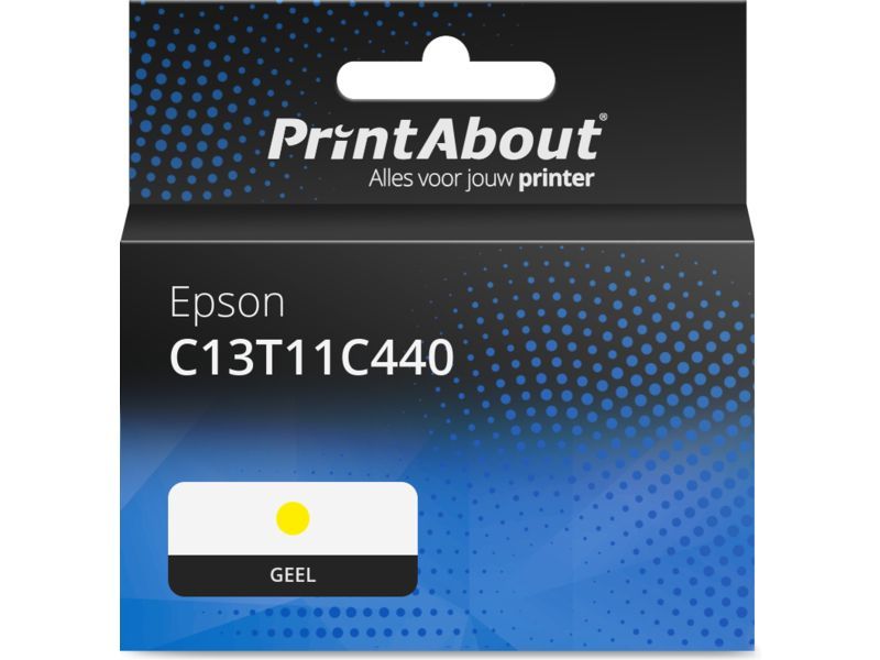 PrintAbout Inktcartridge C13T11C440 Geel geschikt voor Epson