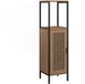 Vicco Halfhoge kast Linara, Eiken/Zwart, 30 x 110 cm