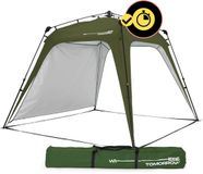 Lumaland Outdoor paviljoen, 2,5 x 2,5 m, donkergroen