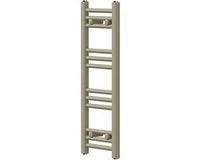 LuxeBath Handdoekradiator Sahara, recht, met zijaansluiting, 300 x 800 mm, staal, beige