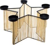 Noël - Bougeoir/Chandelier en forme d'étoile - Multi - Métal - Industriel