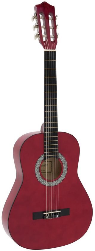 Dimavery AC-303 klassieke gitaar 3/4 rood