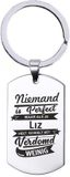 MC Living KadoExpress Niemand Is Perfect - Liz - RVS Sleutelhanger