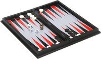Engelhart Reisspel Backgammon/schaken 24 Cm Zwart/wit