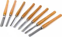 Merkloos / Sans marque Houtdraaibeitelset 8 Delige Houtdraaibeitelset 360 mm