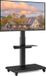 Senza Marchio MyGoodHome Mobiele TV standaard - Rolbaar – In hoogte verstelbaar - 26 tot 65 inch - Zwart