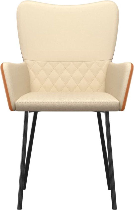 vidaXL Eetkamerstoelen 2 stuks fluweel bruin