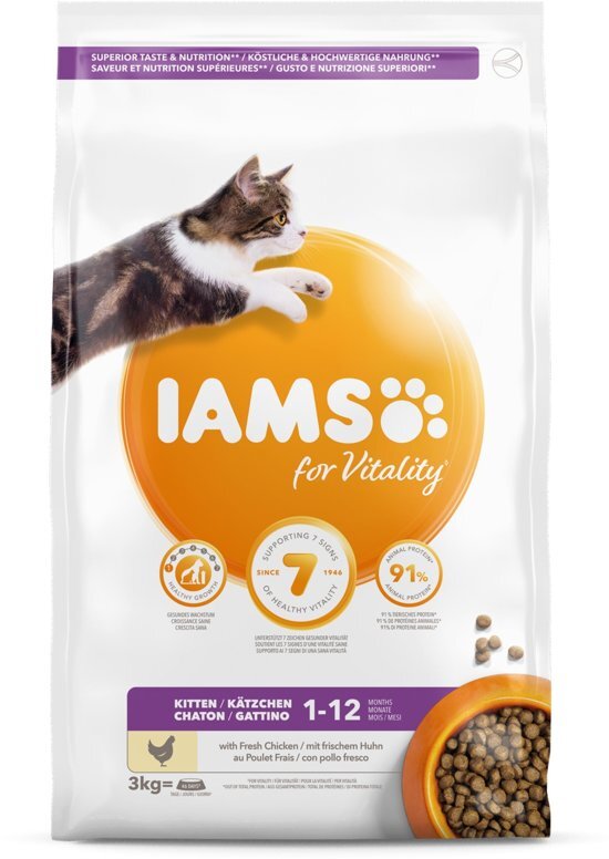 Iams Cat Kitten - Kip - 3 kg