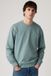 Levi's Original Housemark sweatshirt met ronde hals - Men's - XL - Groen / Stormy Sea