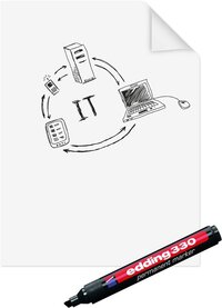 Magic-Chart paperchart folie 60x80cm - Zelfklevend - 1 mm dik