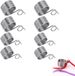 Bol 8pcs Finger Knitting Ringen - Inox Haakring - Vinger Garen Gids - Brei Frame Gereedschappen - Brei Accessoires - Brei Hulp - Draad Ring - Brei Haak Ring - Gymnastiek Gereedschappen
