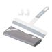 Vigar - Glasreiniger - Basic-collectie - 23,5 x 6 x 20 cm - schraper voor ramen, scheidingswanden en manen - met rubberen handgreep en doek - in grijs