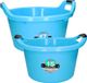 Forte Plastics Afwasbak teil - set van 2 formaten - 15 en 17 liter - blauw - kunststof